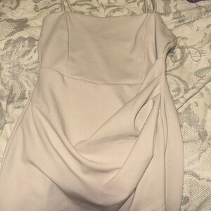 NWT Windsor Cream Spaghetti Strap Midi Evening Dress